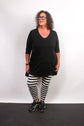 TCD TCD Leggings - Big Stripe Cream/Black Shop