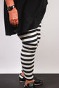 TCD TCD Leggings - Big Stripe Cream/Black Shop