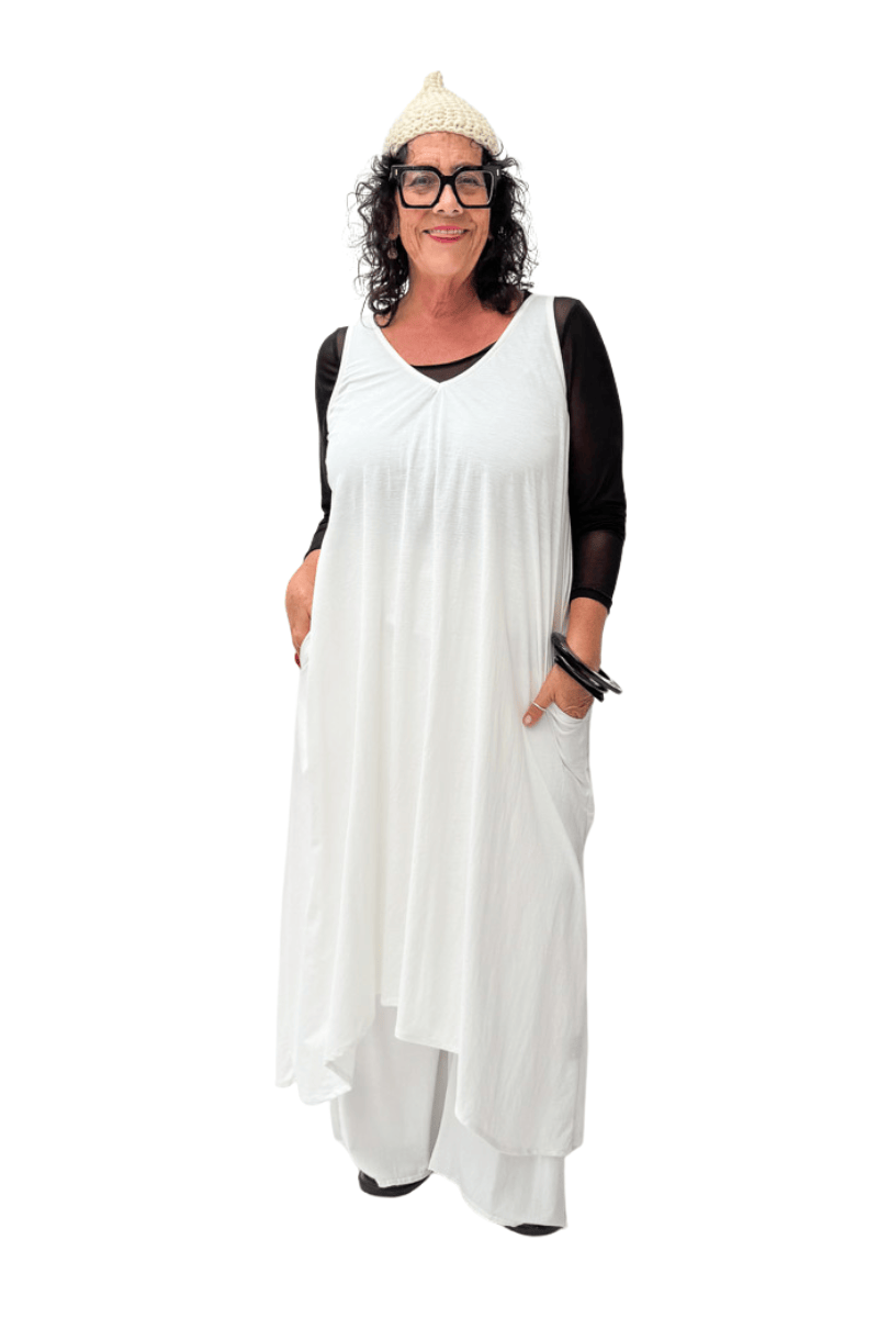 TCD TCD Long Athena Dress - Cream Shop