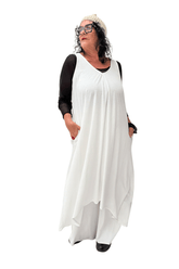 TCD TCD Long Athena Dress - Cream Shop