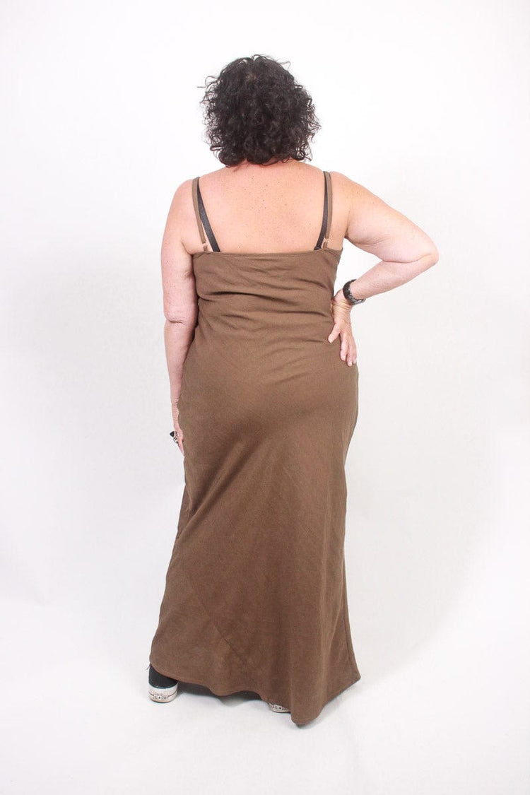 TCD TCD Long Bias Slip - Brown Linen Shop