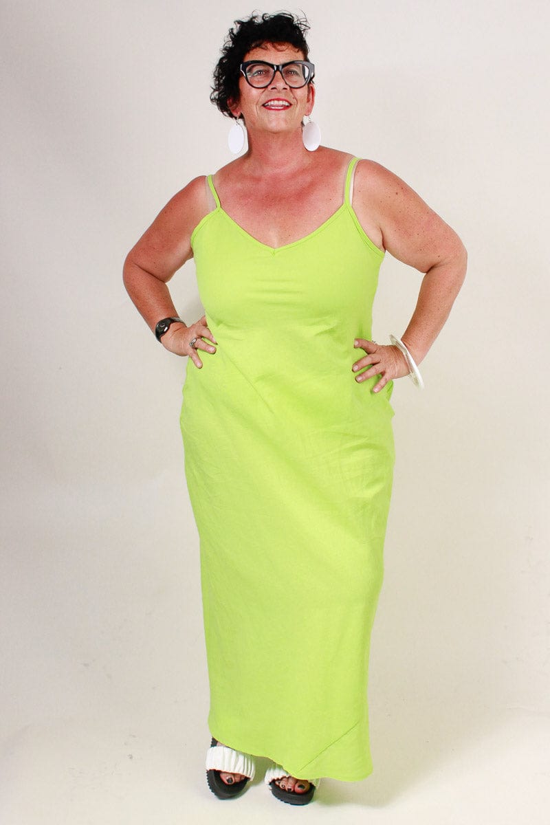 TCD TCD Long Bias Slip - Lime Shop