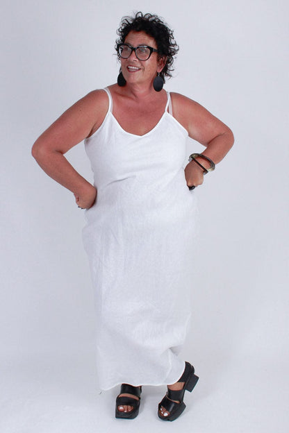 TCD TCD Long Bias Slip - White Linen Shop