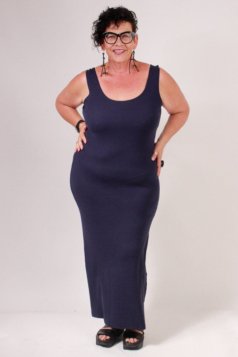 TCD TCD Long La Bella - Navy Rib Shop