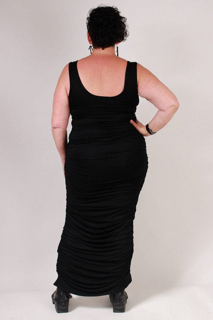 TCD TCD Long Rouched La Bella - Black Shop