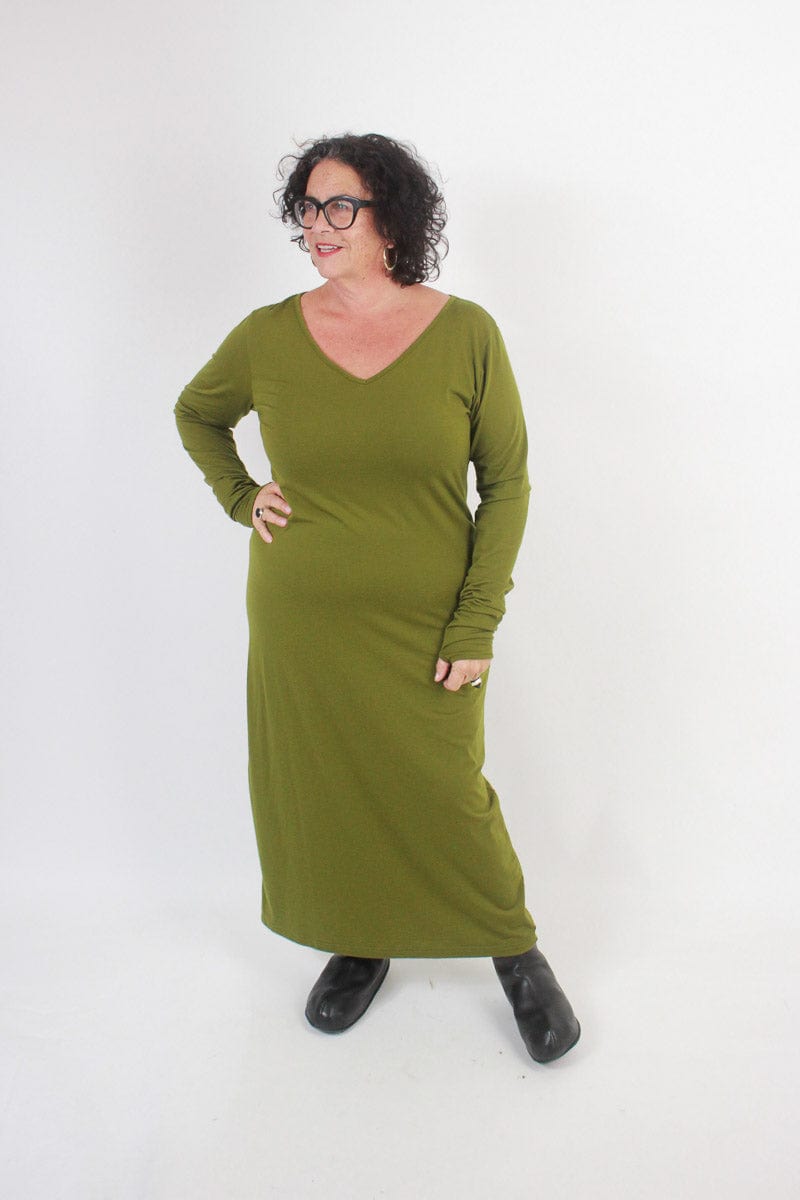 TCD TCD Long Thumbelina - Olive Green Merino Shop