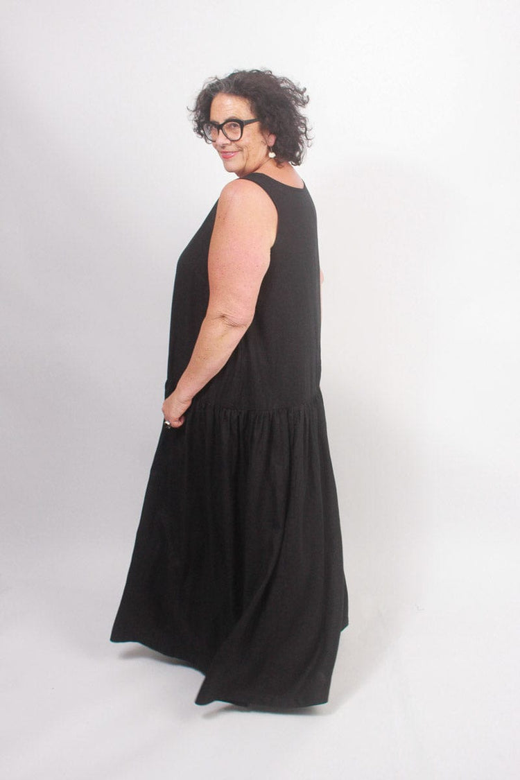 TCD TCD Petticoat - Black Viscose Linen Shop