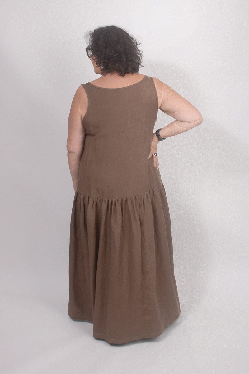 TCD TCD Petticoat - Brown Viscose Linen Shop