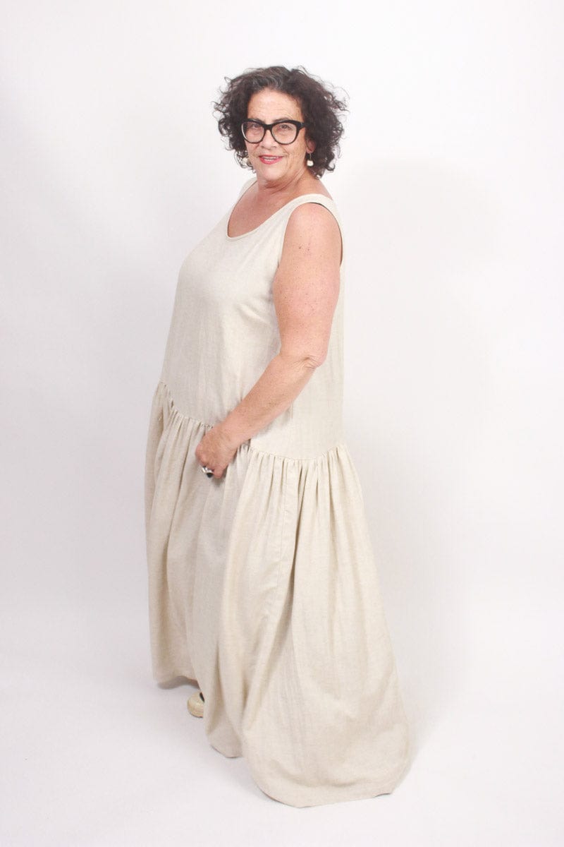 TCD TCD Petticoat - Cream Viscose Linen Shop