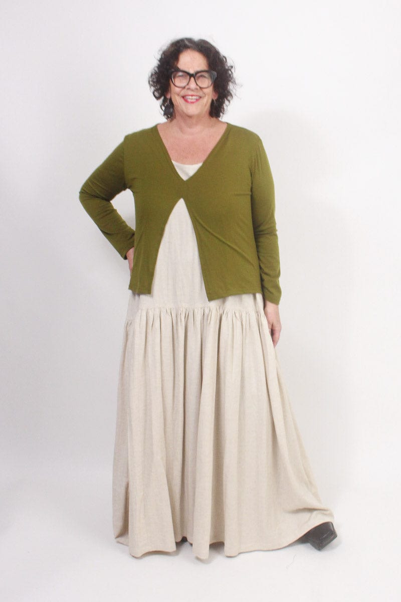 TCD TCD Portia Cardi - Olive Green Shop