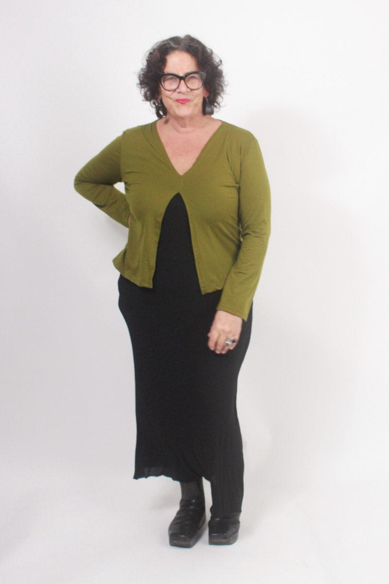 TCD TCD Portia Cardi - Olive Green Shop