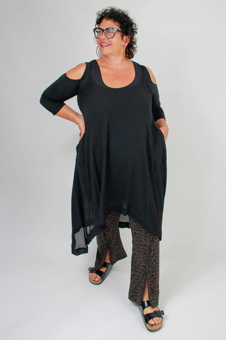 TCD TCD Reveal Tunic - Sheer Black Shop