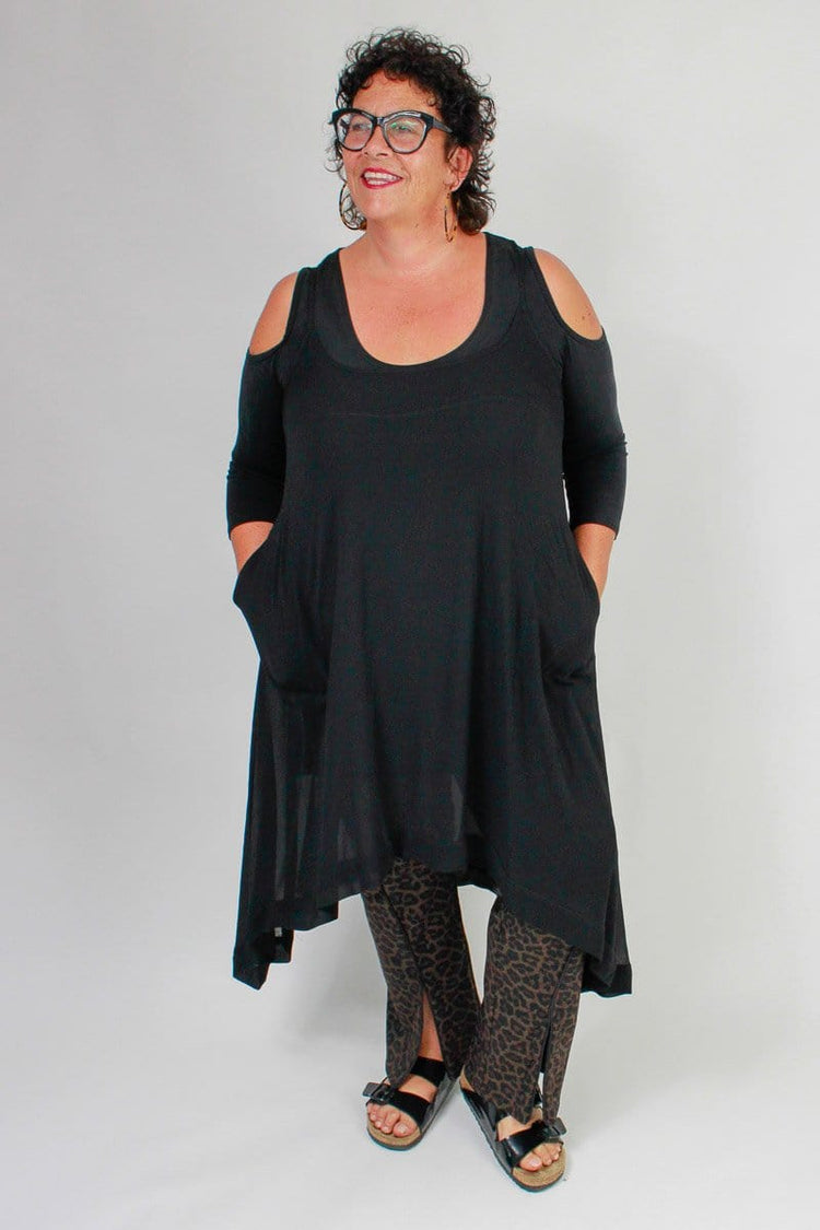 TCD TCD Reveal Tunic - Sheer Black Shop