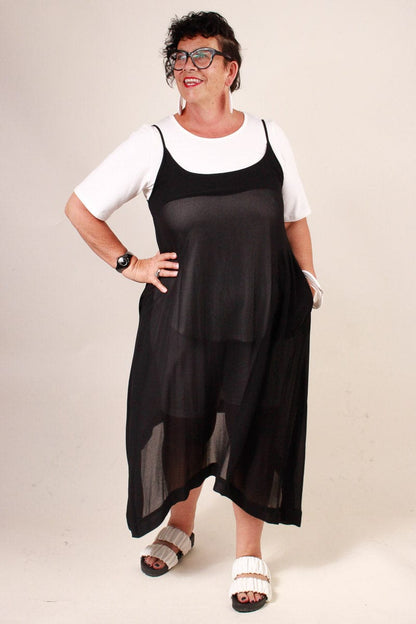 TCD TCD Reveal Tunic - Sheer Black Shop