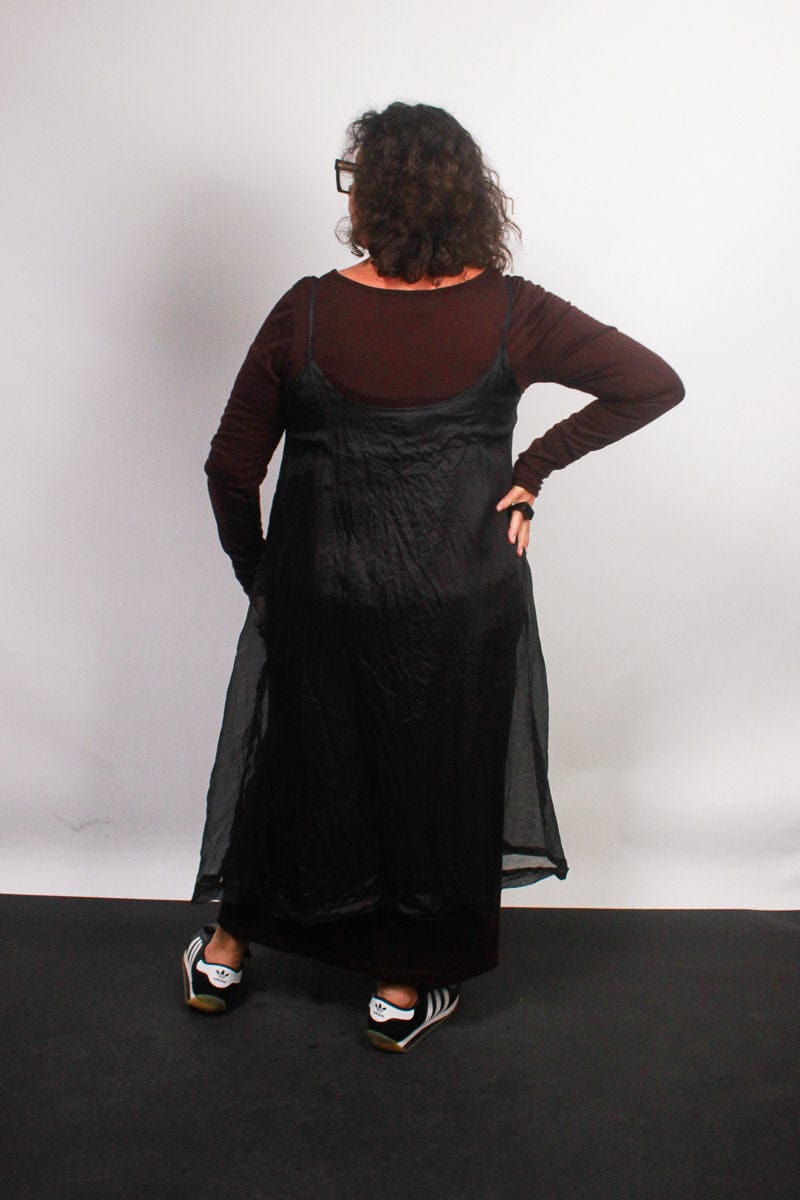 TCD TCD Reveal Tunic - Sheer Silk Black Shop