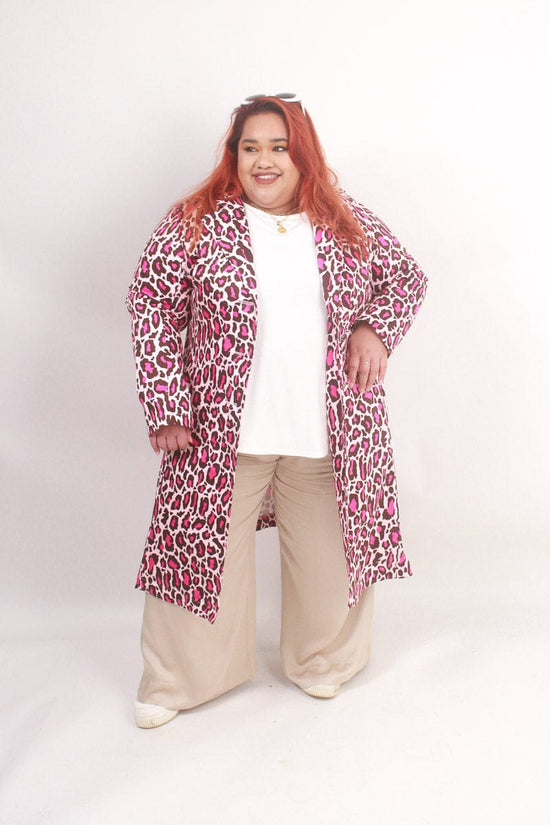 TCD TCD Rosetta Coat - Pink Leopard Shop