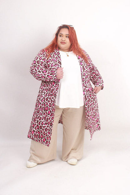 TCD TCD Rosetta Coat - Pink Leopard Shop