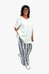 TCD TCD Sadie Pant - Blue Check Shop