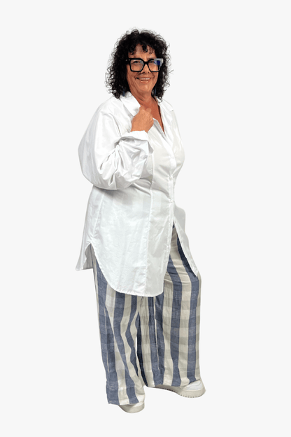 TCD TCD Sadie Pant - Blue Check Shop