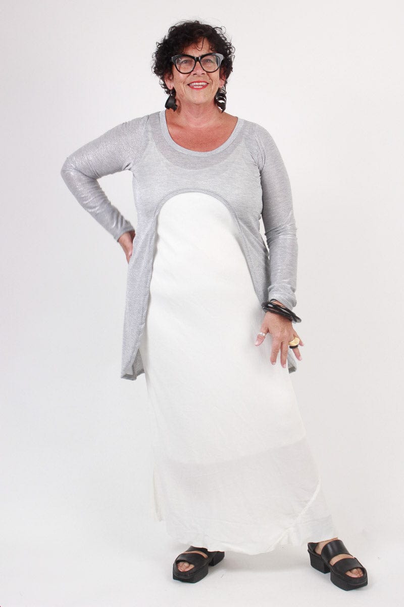 TCD TCD Scoop D Top - Grey Sparkle (LUCKY LAST - XL = 22/24) Shop