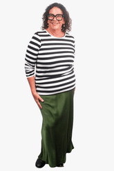 TCD TCD Simply Tee - B/W Stripes Shop
