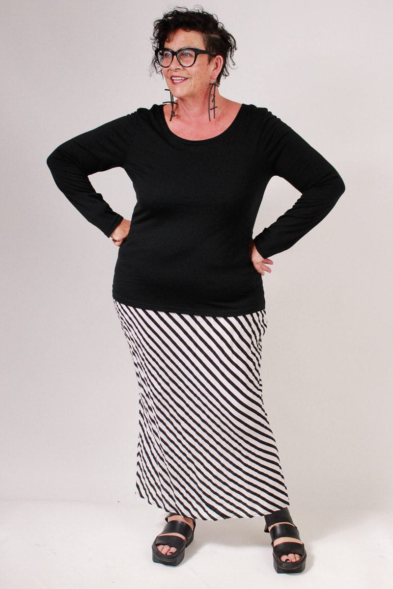 TCD TCD Simply Tee - Black Merino Shop