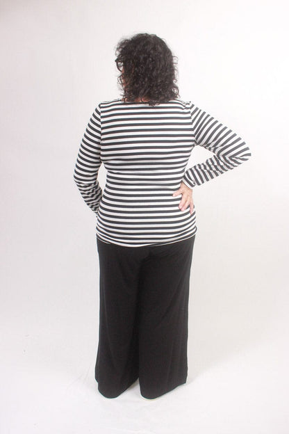 TCD TCD Simply Tee - Navy Small Stripes Shop
