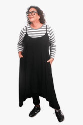 TCD TCD Simply Tee Top - Grey Stripes Shop
