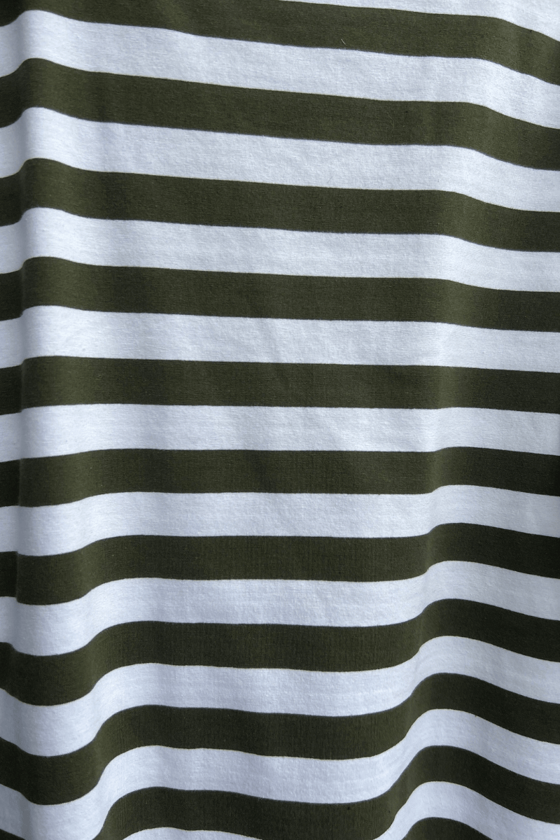 TCD TCD Simply Tee Top - Khaki Stripes Shop