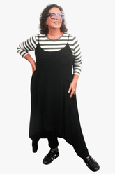 TCD TCD Simply Tee Top - Khaki Stripes Shop