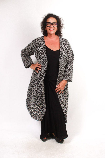 TCD TCD Solidarity Jacket - Black Textural Print Shop