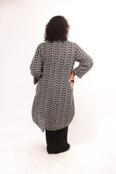 TCD TCD Solidarity Jacket - Black Textural Print Shop