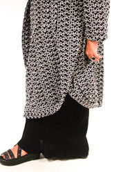 TCD TCD Solidarity Jacket - Black Textural Print Shop