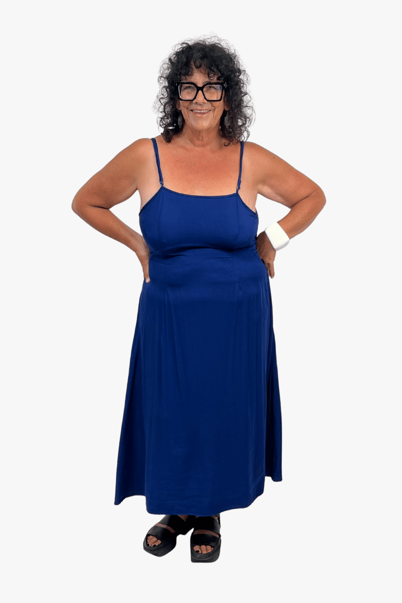 TCD TCD Steph Slip Dress - Cobalt Blue Shop