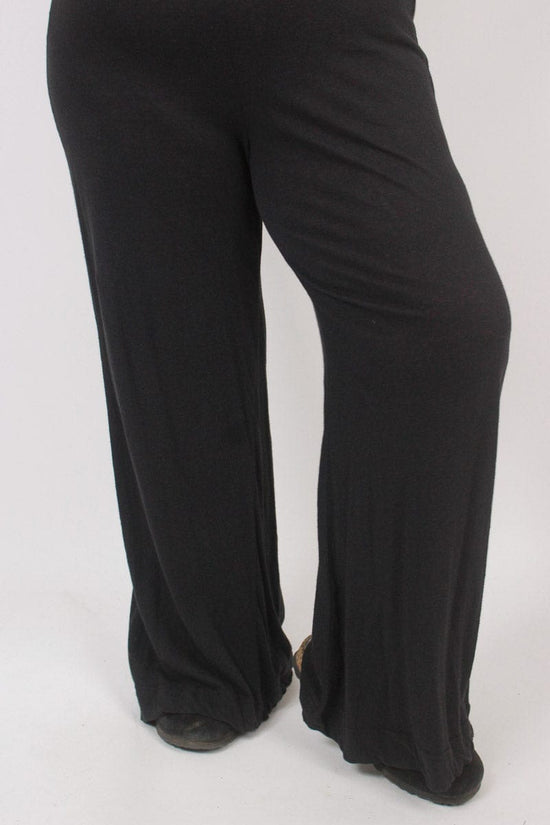 TCD TCD Suzie Wide Leg Pants - Black (Cotton/Linen) Shop