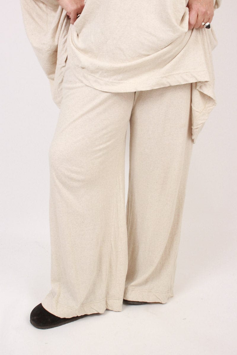 TCD TCD Suzie Wide Leg Pants - Natural (Cotton/Linen) Shop