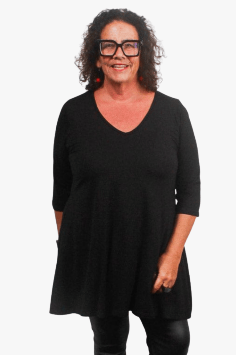 TCD TCD Evie Tee (T-Shirt) - Black Shop XS = 14