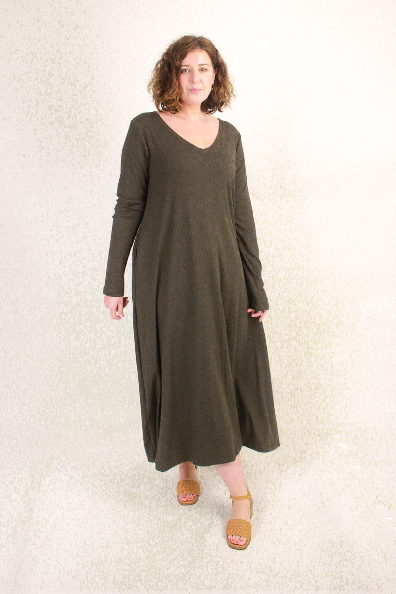 TCD A line Dress Khaki